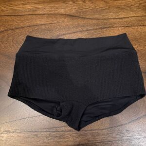 Victoria’s Secret pink black boy, short bathing suit, bottoms, medium